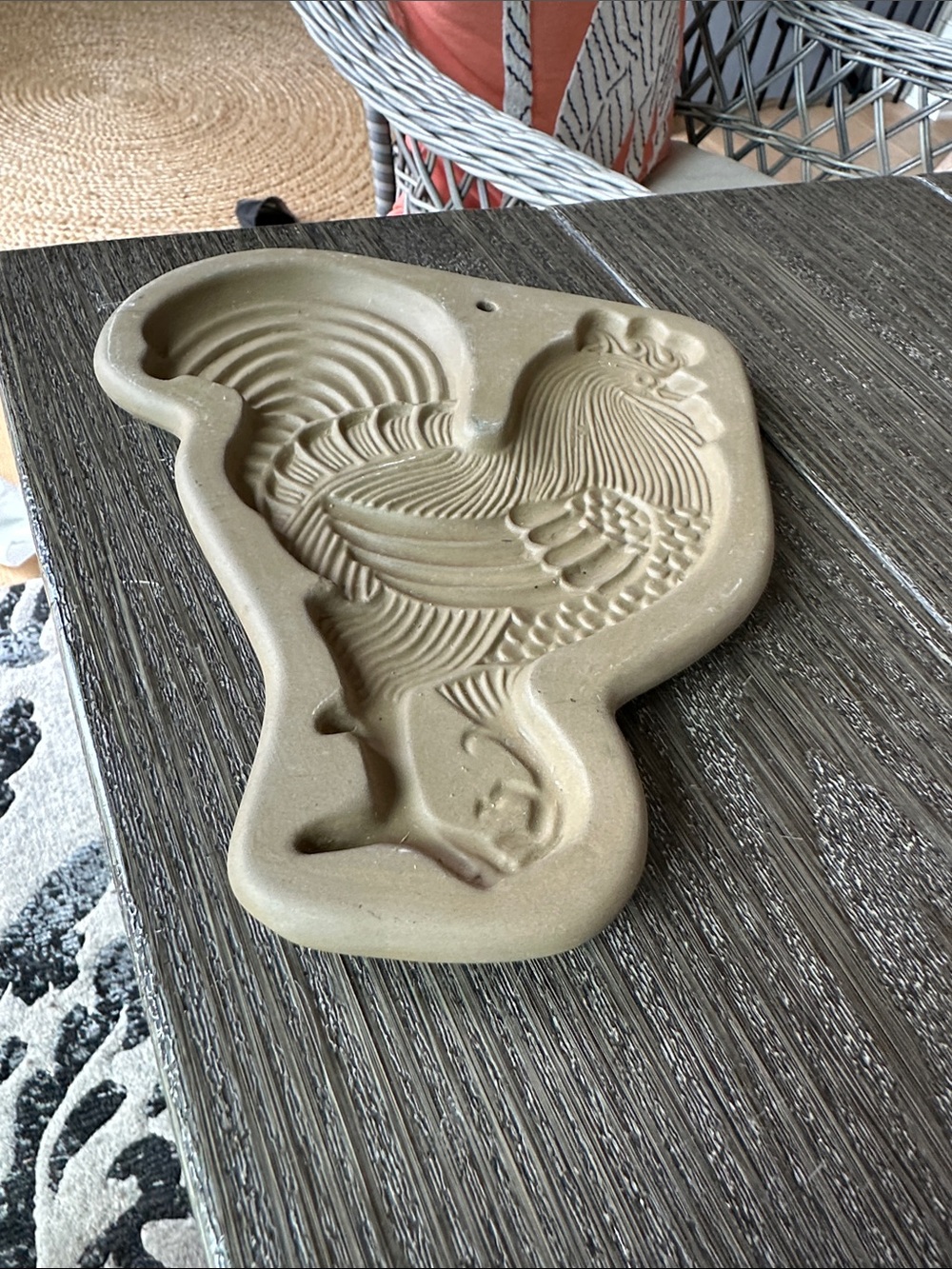 Vintage Hartstone USA rooster cookie press collectible excellent 7x8.5
